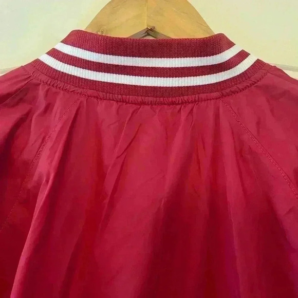 H&M Bomber Jacket light, men’s size Medium red and white new without tags - Picture 7 of 10